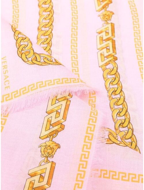 Versace chain-link print scarf