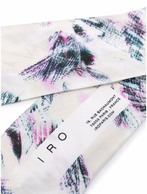 IRO graphic-print silk scarf