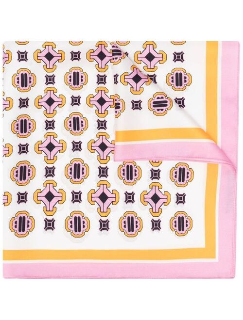 Maje tile-print lightweight scarf