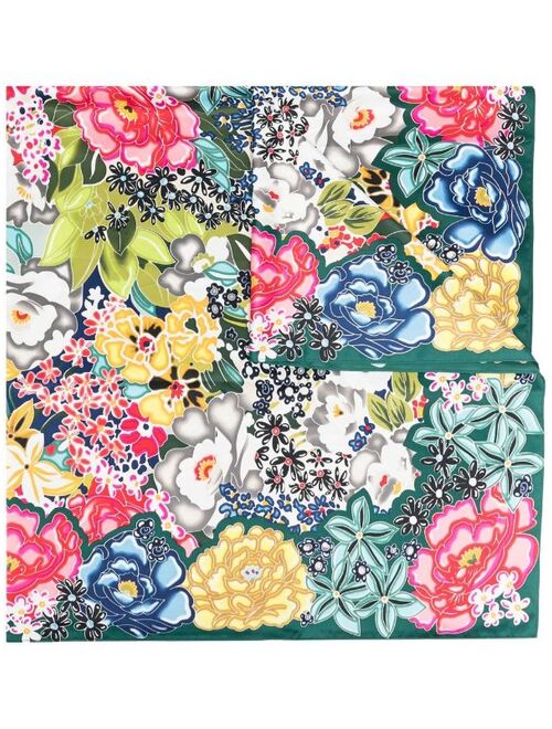 Bimba y Lola all-over floral-print scarf