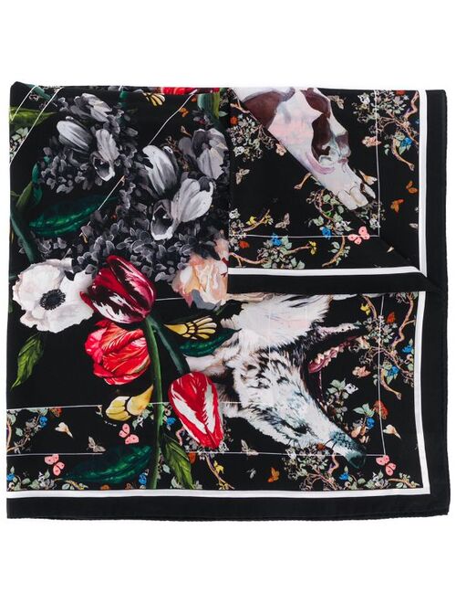 Zadig&Voltaire Lotty floral print silk scarf
