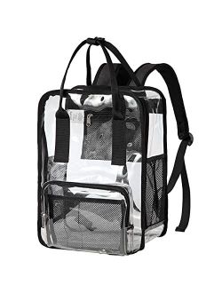 Clear backpack,VASCHY HeavyDuty Transparent See Through School Backpack BookBag