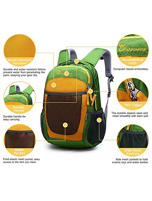 Mountaintop Kids Backpack for Boys Girls Toddler School Camping Pre-School Kindergarten Bag