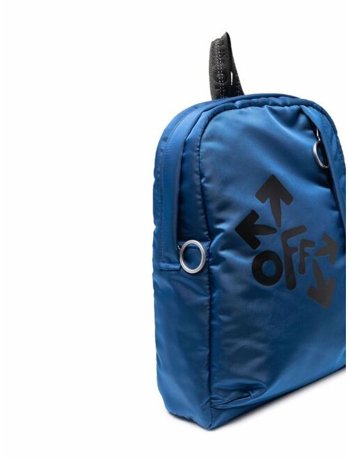 Off-White Kids mini logo-print Rounded backpack