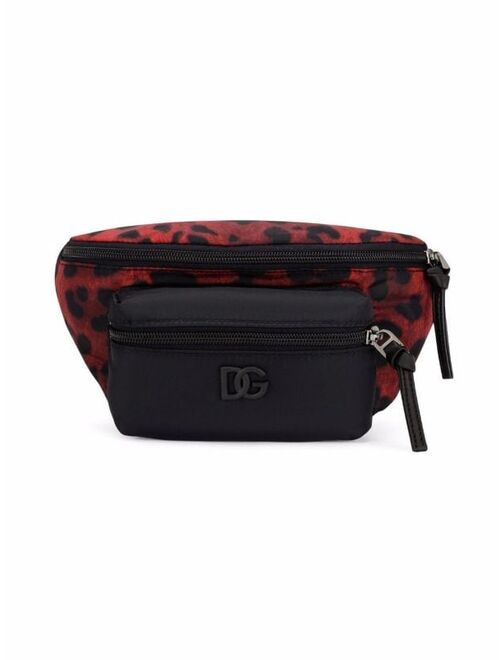 Dolce & Gabbana Kids leopard print belt bag