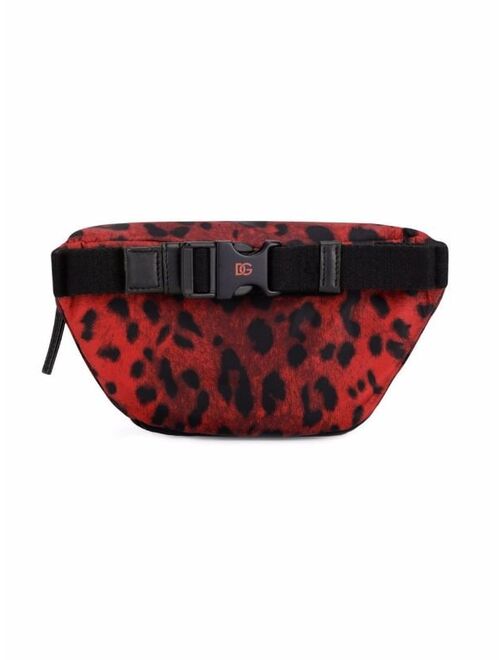 Dolce & Gabbana Kids leopard print belt bag