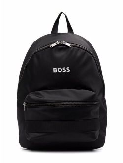 BOSS Kidswear embossed-logo backpack