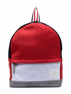 Kids colour-block backpack