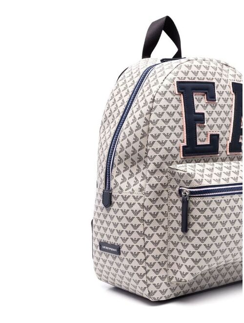 Emporio Armani Kids logo-patch detail backpack