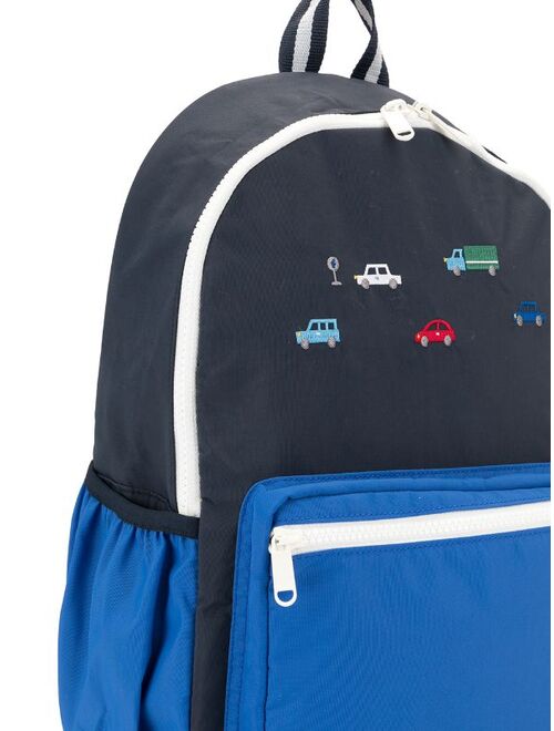 Familiar embroidered cars backpack