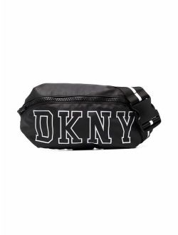 Kids logo-print two-tone belt bag