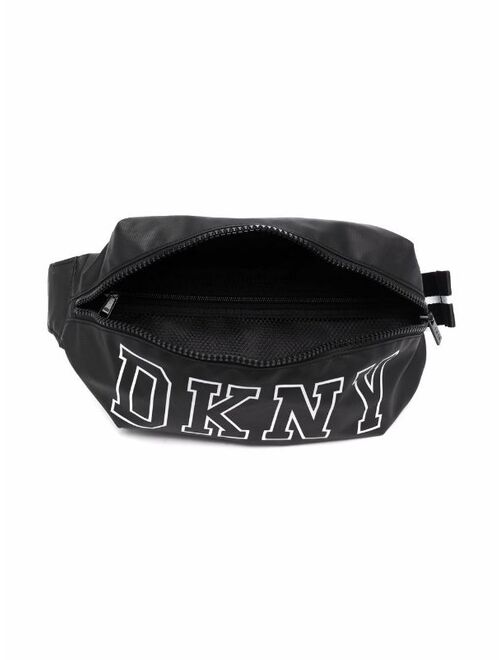 Dkny Kids logo-print two-tone belt bag