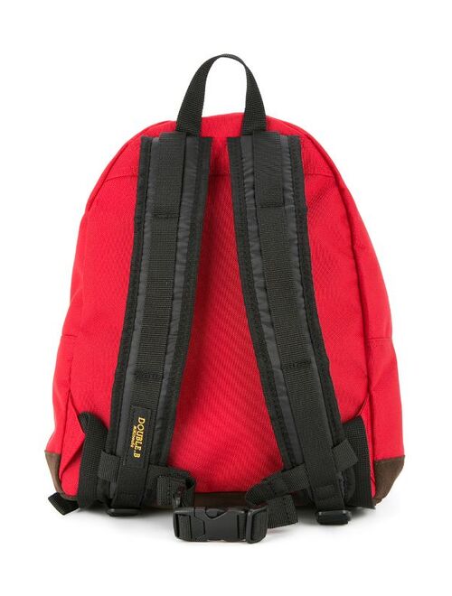 Miki House small logo-patch backpack