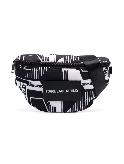 Karl Lagerfeld Kids logo-print belt bag
