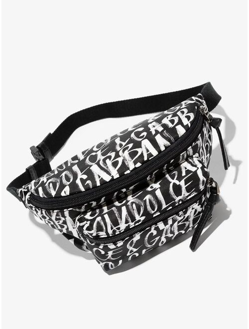 Dolce & Gabbana Kids graffiti print belt bag