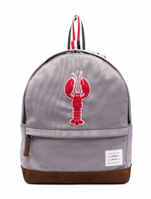 Thom Browne Kids Lobster Icon backpack