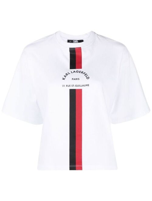 Karl Lagerfeld monogram cropped T-shirt