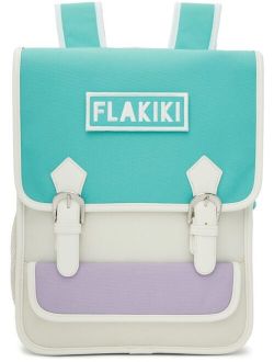 FLAKIKI SSENSE Exclusive Kids Off-White & Blue Kiki School Bag