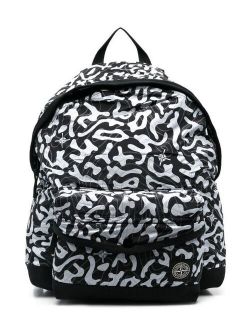 Junior animal-print zipped backpack