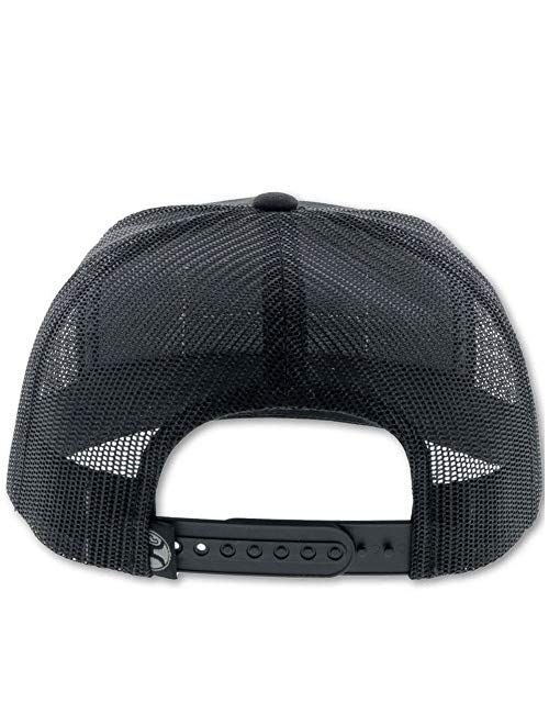 HOOEY Youth Adjustable Snapback Trucker Mesh Back Hat (Black/Camo - 2010T-CABK-Y)