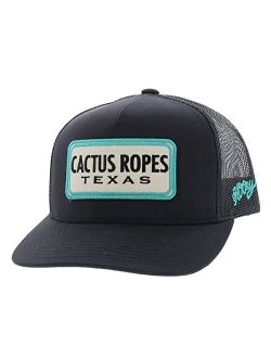 HOOEY Youth Adjustable Snapback Trucker Mesh Back Hat (Black - CR063-Y)