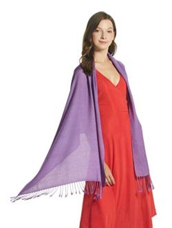 Eurkea Women's Scarf Pashmina Silky Soft Shawls Wraps Stole for Evening, Wedding and Gift