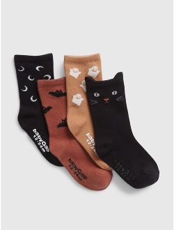 Toddler Halloween Crew Socks (4-Pack)