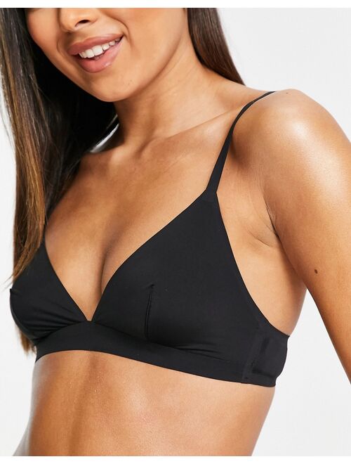 & Other Stories triangle soft bra in black