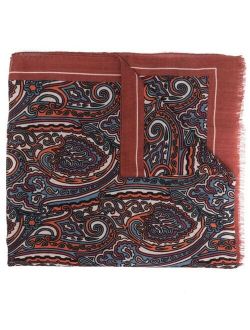 ETRO paisley-print knitted scarf