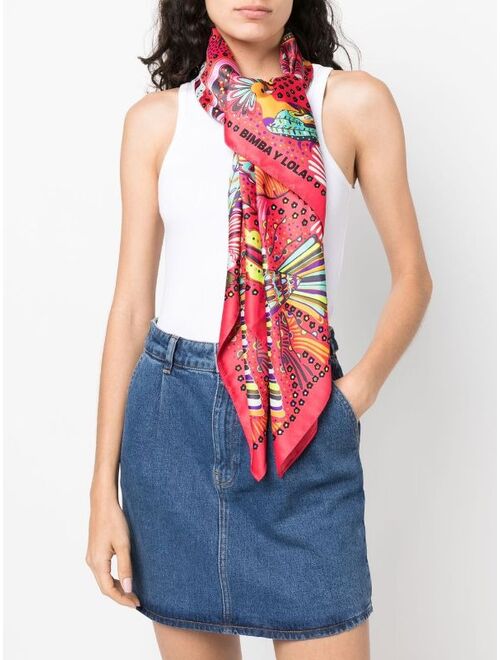 Bimba y Lola all-over graphic-print scarf
