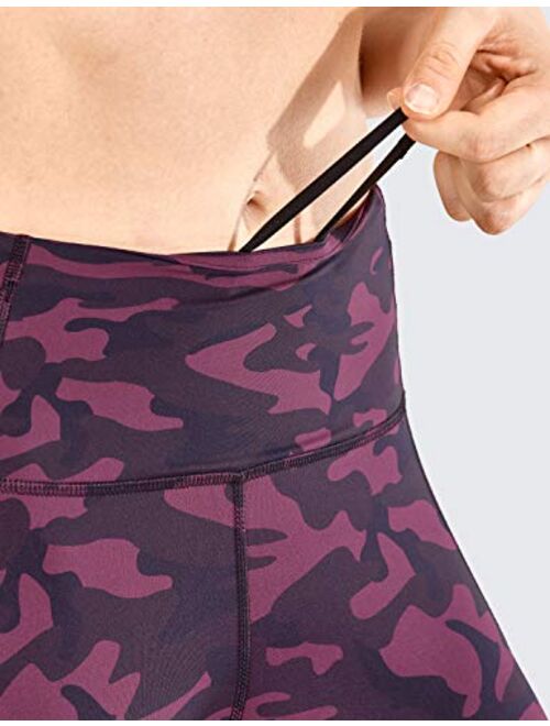 CRZ YOGA Women's Naked Feeling I Training Leggings 19 Inches - High Waist Crop Tight Capri Pants Side Pocket
