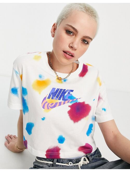 Nike Festival cropped t-shirt in white
