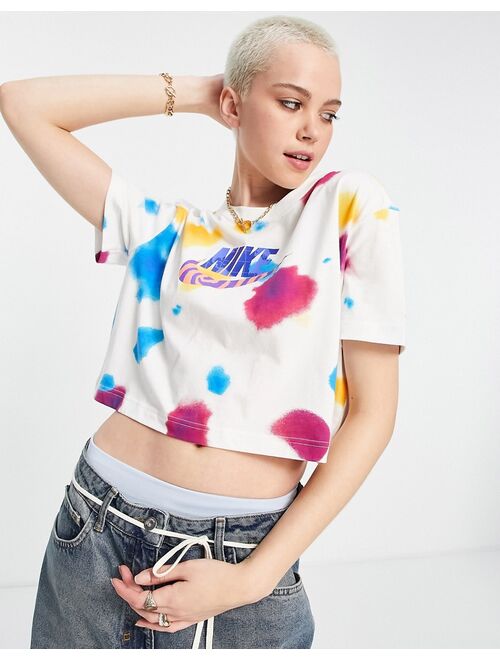 Nike Festival cropped t-shirt in white
