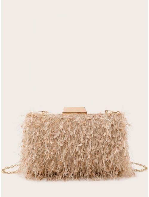 Shein Mini Sequin Decor Chain Box Bag