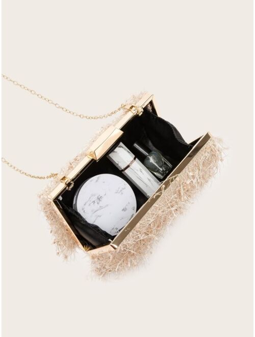 Shein Mini Sequin Decor Chain Box Bag