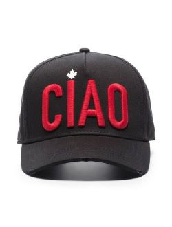 Ciao logo-embroidered cap