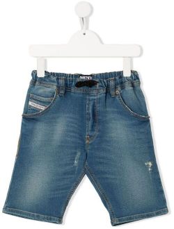 Kids straight-leg denim shorts