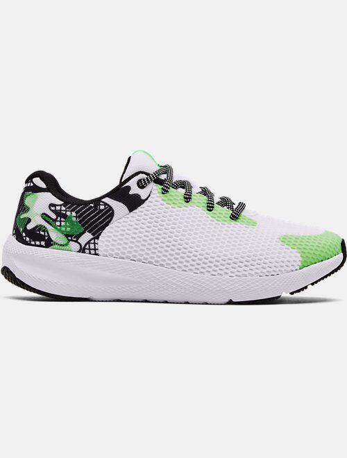 Under Armour Boys' Grade School UA Charged Pursuit 2 Big Logo Colorshift Running Shoes