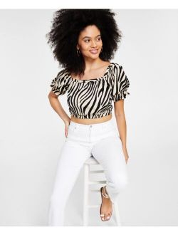 Women's Printed Crop Top, Created for Macy's