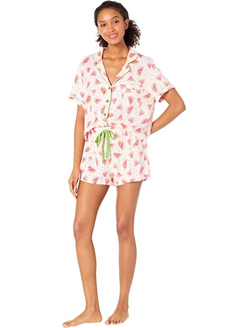 P.J. Salvage Playful Flamingo Print Shorts