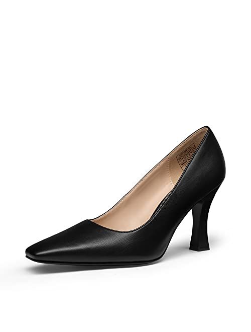 DREAM PAIRS Womens High Heels Closed Toe Sexy Stiletto Slip On Wedding Office Dress Pumps Shoes