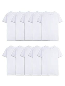 Boys' Cotton White T Shirt