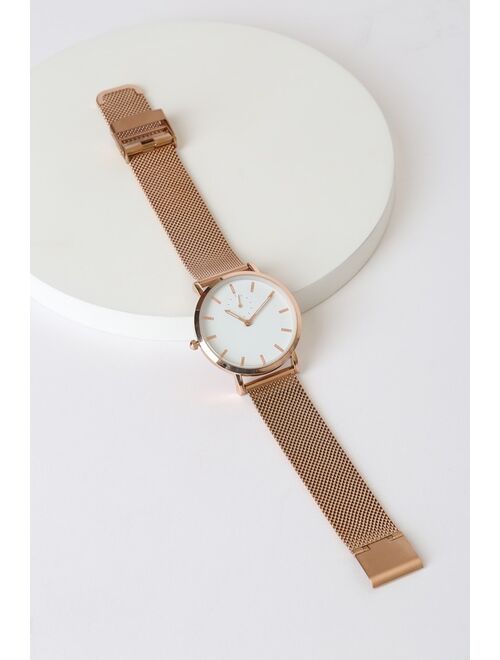 Lulus Time on Your Side 14KT Rose Gold Watch