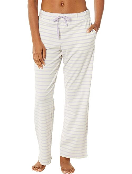 L.L.Bean Super Soft Shrink-Free Button Front Pajama Set Stripe