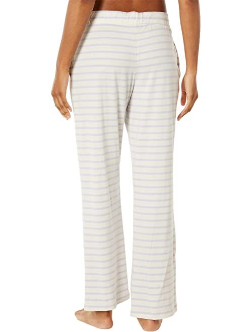 L.L.Bean Super Soft Shrink-Free Button Front Pajama Set Stripe