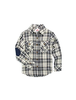 Kids Cozy Flannel with Elbow Patches (Toddler/Little Kids/Big Kids)