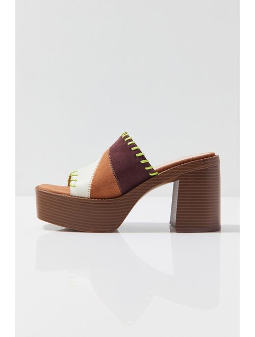 Urban Outfitters UO Paloma Patchwork Mule Platform Sandal