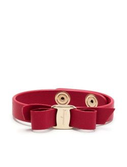 Salvatore Ferragamo bow-detail leather bracelet