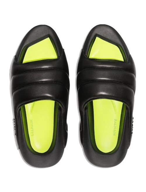Balmain B-It-Puffy quilted slides