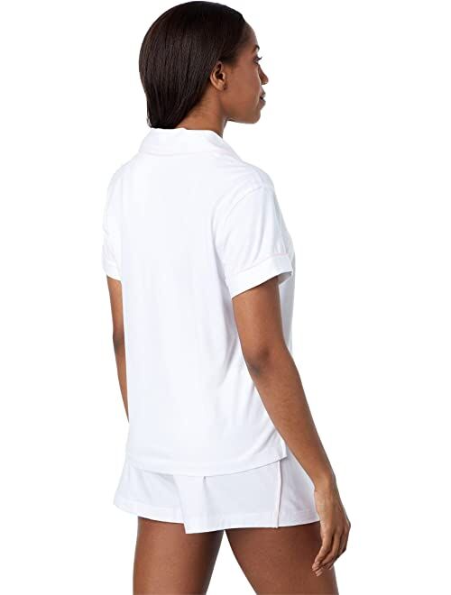 Polo Ralph Lauren LAUREN Ralph Lauren Short Sleeve Notch Collar Boxer PJ Set